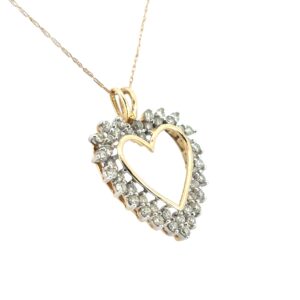 Diamond Heart Pendant Necklace