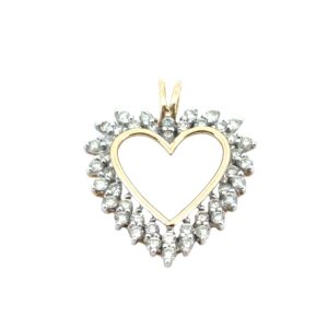 Diamond Heart Pendant Necklace