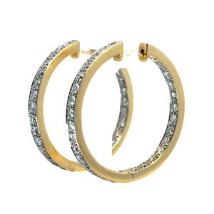 4.06ctw Inside Out Hoops