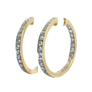 4.06ctw Inside Out Hoops
