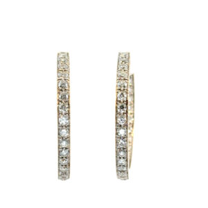 4.06ctw Inside Out Hoops
