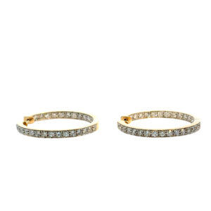 4.06ctw Inside Out Hoops