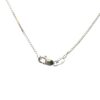 14k White Gold Glass Filled Ruby with Diamond Pendant on a 14k White Gold Classic Box Chain Necklace - Image 16