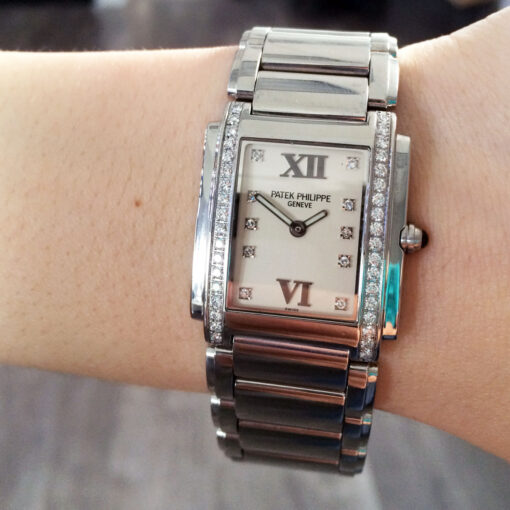 Patek Philippe 4910/10A Twenty-4 Stainless Steel White Dial Diamond Ladies Watch - Image 20