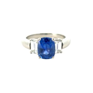3 Stone Sapphire Ring