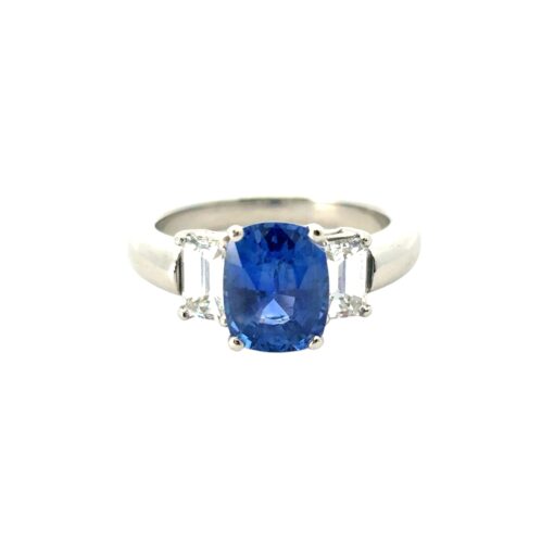 3 Stone Sapphire Ring