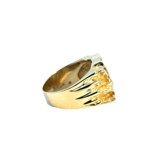 Wide Gold Nugget Ring