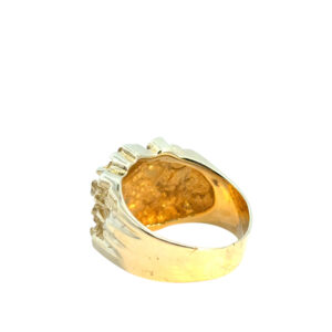 Wide Gold Nugget Ring