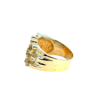 Wide Gold Nugget Ring