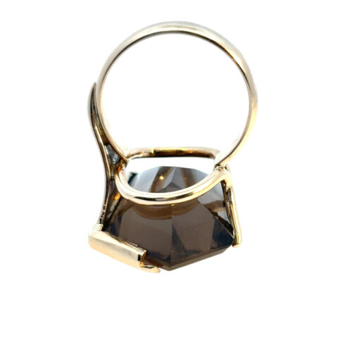 Pentagon Smoky Quartz Ring