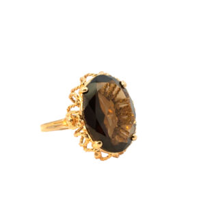 Oval Smoky Quartz Ring