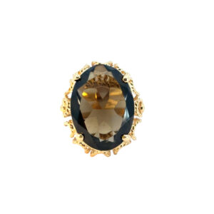 Oval Smoky Quartz Ring
