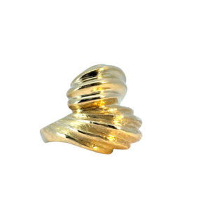 18k Swirl Statement Ring