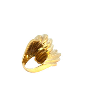 18k Swirl Statement Ring