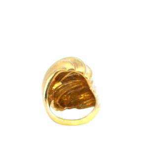 18k Swirl Statement Ring
