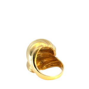 18k Swirl Statement Ring