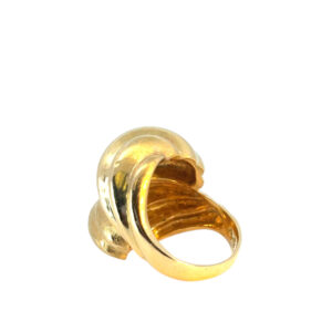 18k Swirl Statement Ring