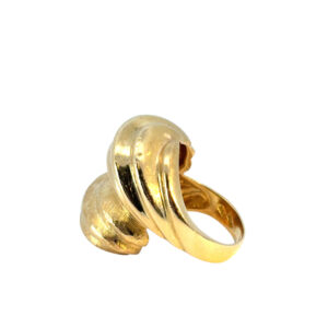 18k Swirl Statement Ring