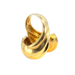 18k Swirl Statement Ring