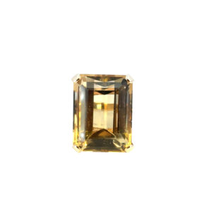 Gold Citrine Gemstone Ring