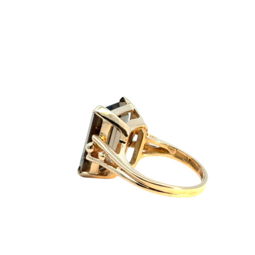 Smoky Quartz Gold Ring