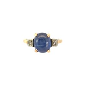 3 Stone Gold Ring