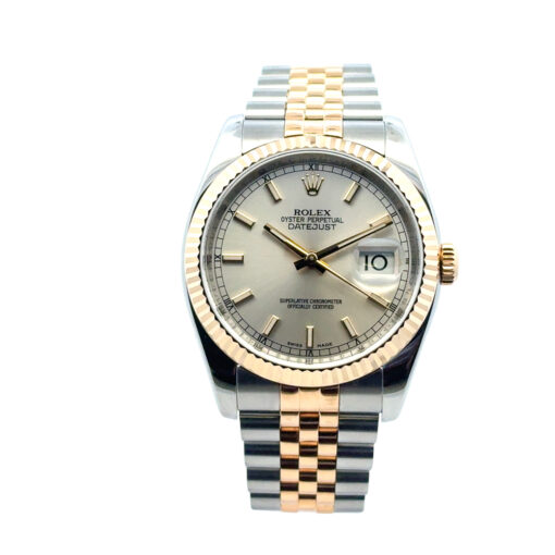 Rolex 116233 Datejust Two Tone Silver Dial Watch - Image 7
