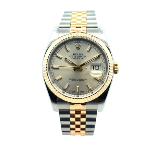 Rolex 116233 Datejust Two Tone Silver Dial Watch - Image 9