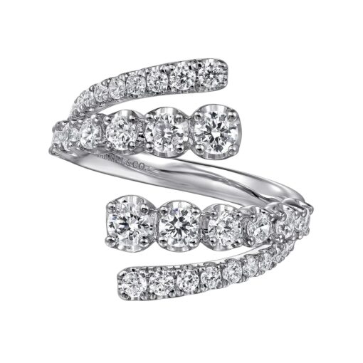 Gabriel Diamond Bypass Ring