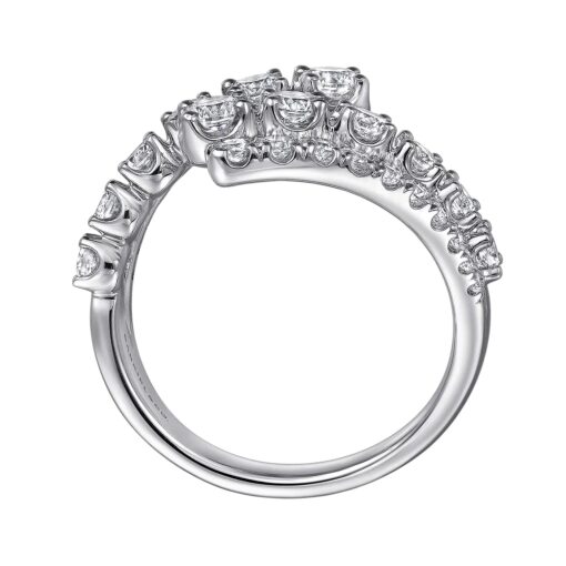 Gabriel Diamond Bypass Ring