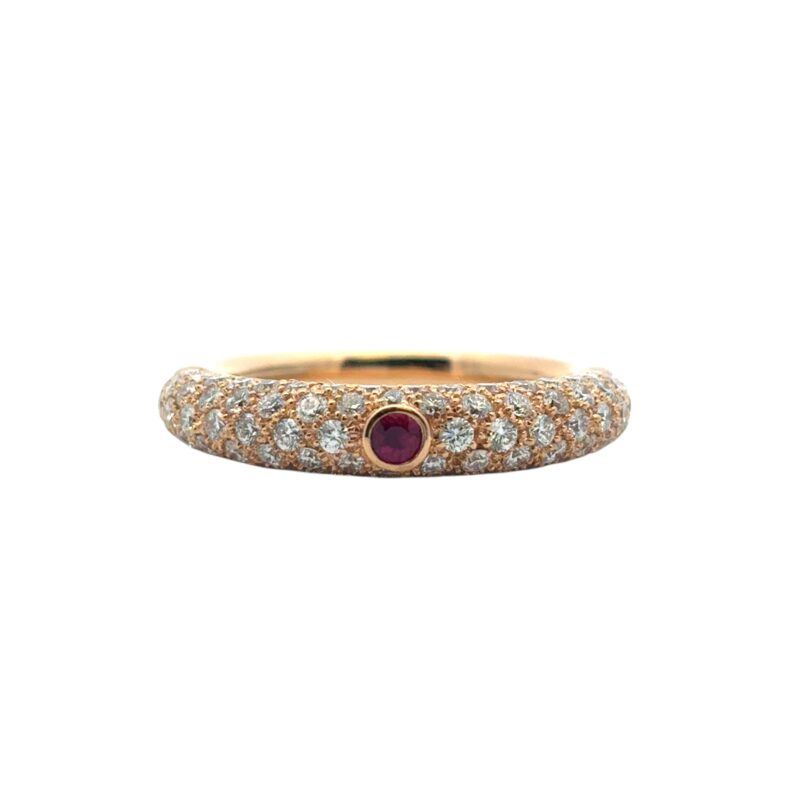 Diamond Ruby Band Ring