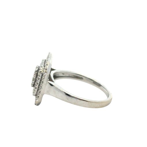 14k White Gold approx. 1.7ctw Round Pave Diamond Square Ring - Image 15