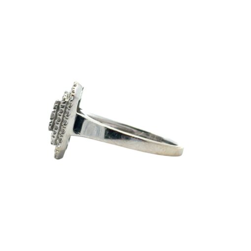 14k White Gold approx. 1.7ctw Round Pave Diamond Square Ring - Image 7