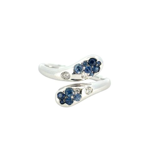 Sapphire Diamond Snake Ring