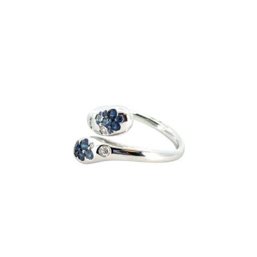 Sapphire Diamond Snake Ring
