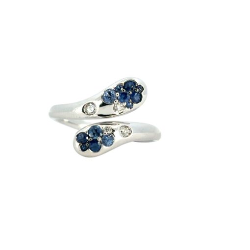 Sapphire Diamond Snake Ring