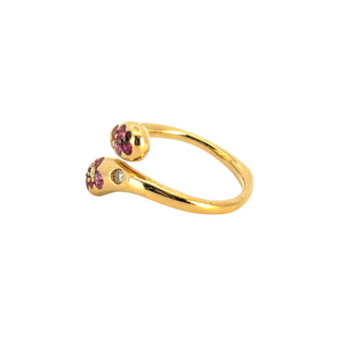 Ruby Diamond Snake Ring