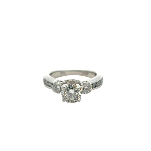 Platinum approx. 1.36ctw Natural Round Diamond Engagement Ring - Image 20