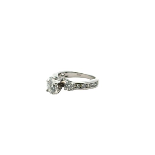 Platinum approx. 1.36ctw Natural Round Diamond Engagement Ring - Image 5
