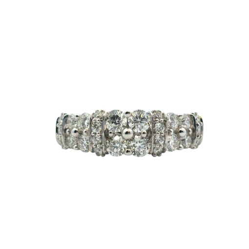 2 Row Diamond Ring