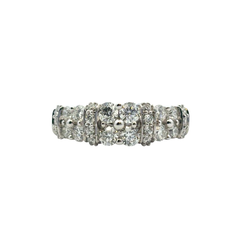 2 Row Diamond Ring