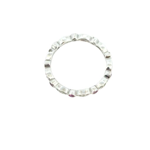 Pink Sapphire Diamond Ring
