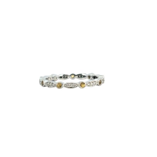 Yellow Sapphire Diamond Ring