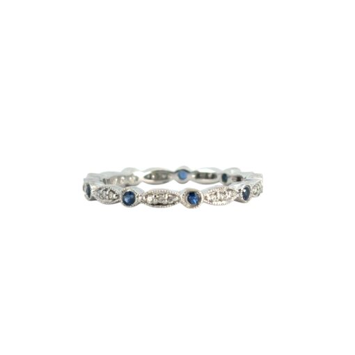 Blue Sapphire Diamond Ring
