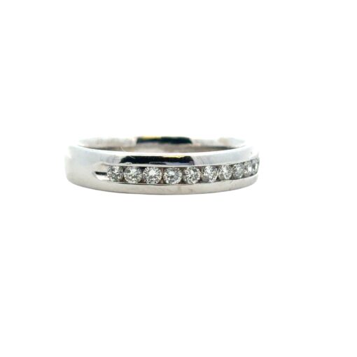 14k White Gold approx. 0.24ctw Diamond Wedding Band Ring - Image 3