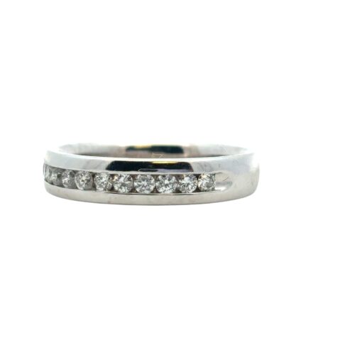 14k White Gold approx. 0.24ctw Diamond Wedding Band Ring - Image 8