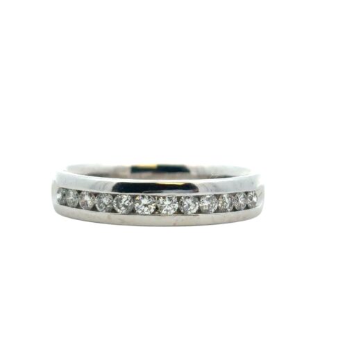 14k White Gold approx. 0.24ctw Diamond Wedding Band Ring - Image 9