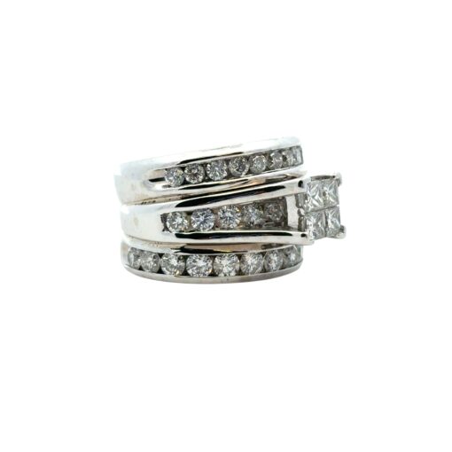3 Row Diamond Ring