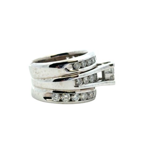 3 Row Diamond Ring