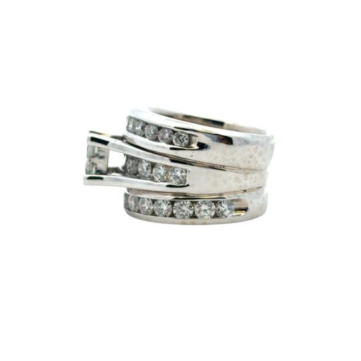 3 Row Diamond Ring